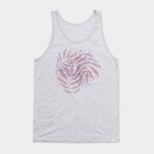 Palm tree leaves tropical exotic pattern Tank Top